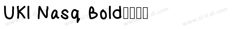 UKl Nasq Bold字体转换